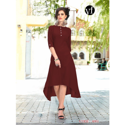 Slub Cotton Kurti